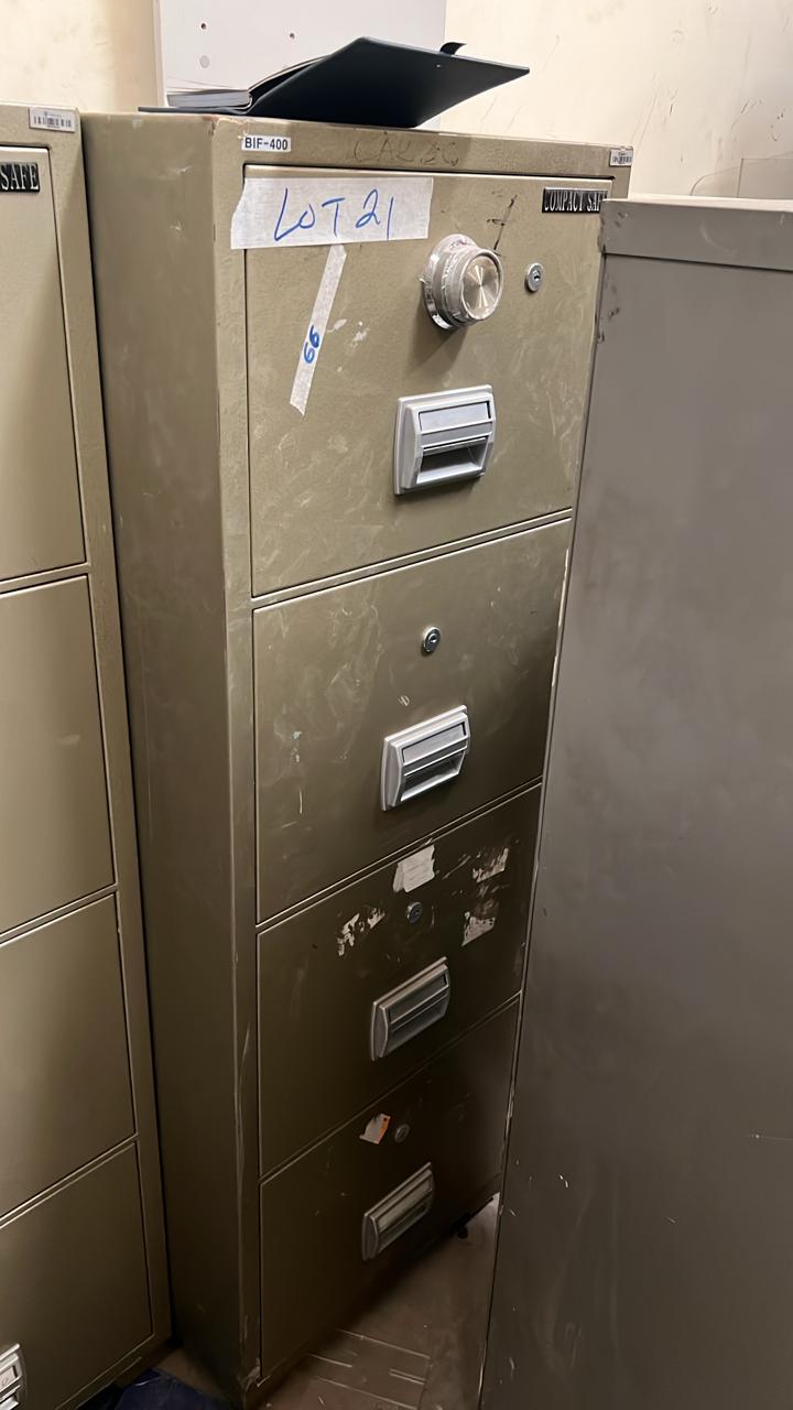 Compact safe fire proof