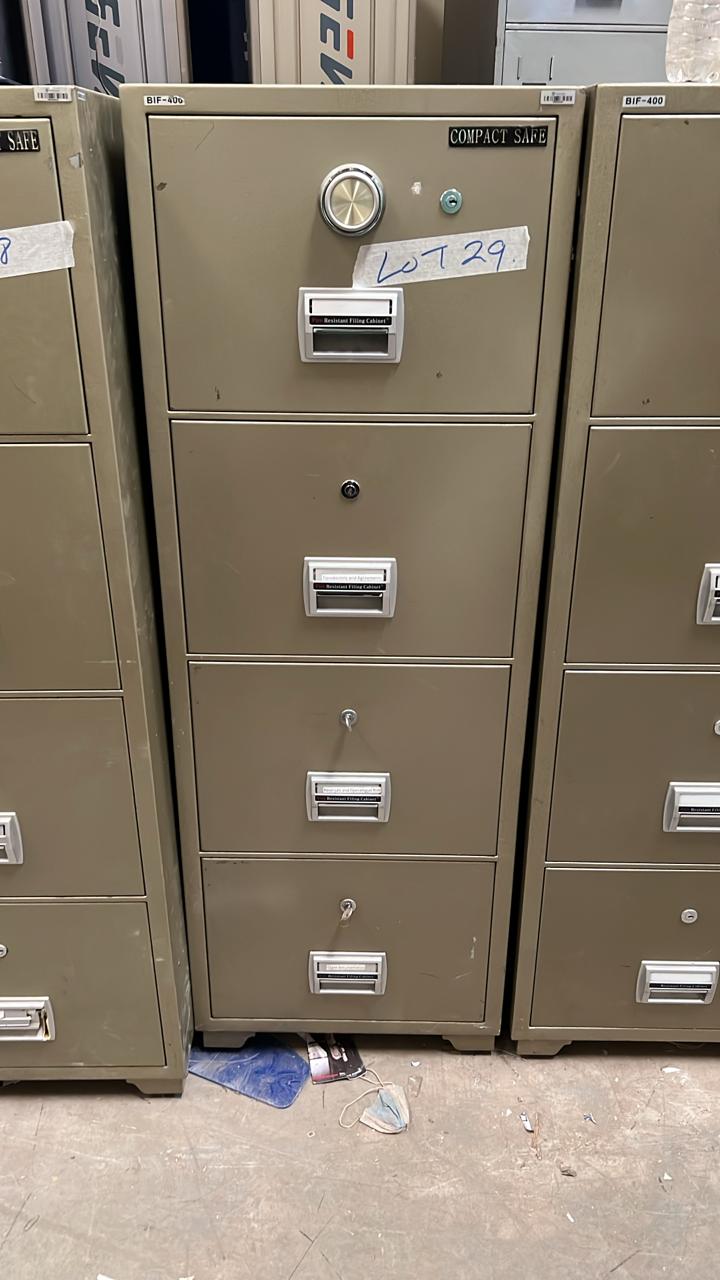 Compact fire proof safe