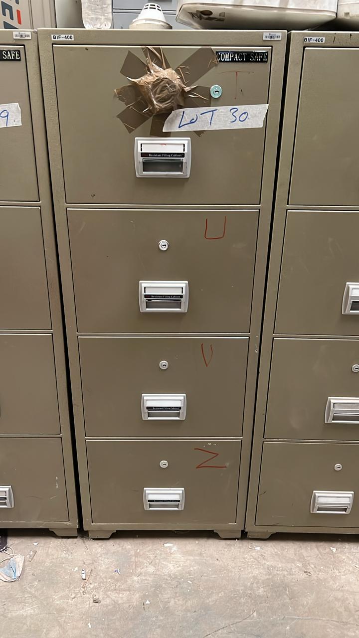 Compact fire proof safe