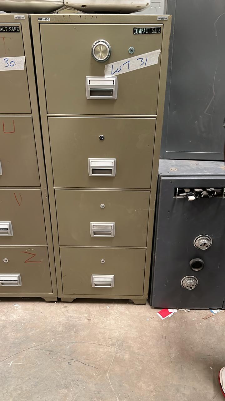 Compact fire proof safe