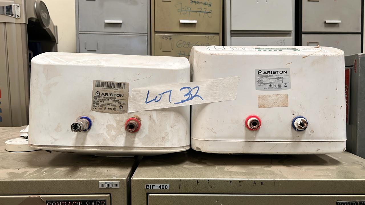 2 Ariston water heaters