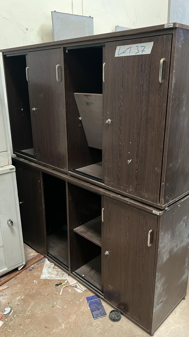 2 Sliding door cabinets