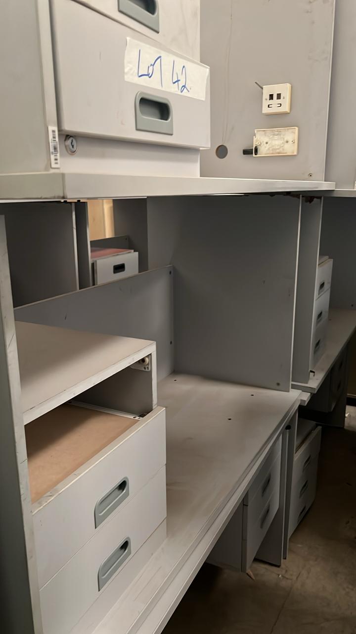 3 Single pedestal desks