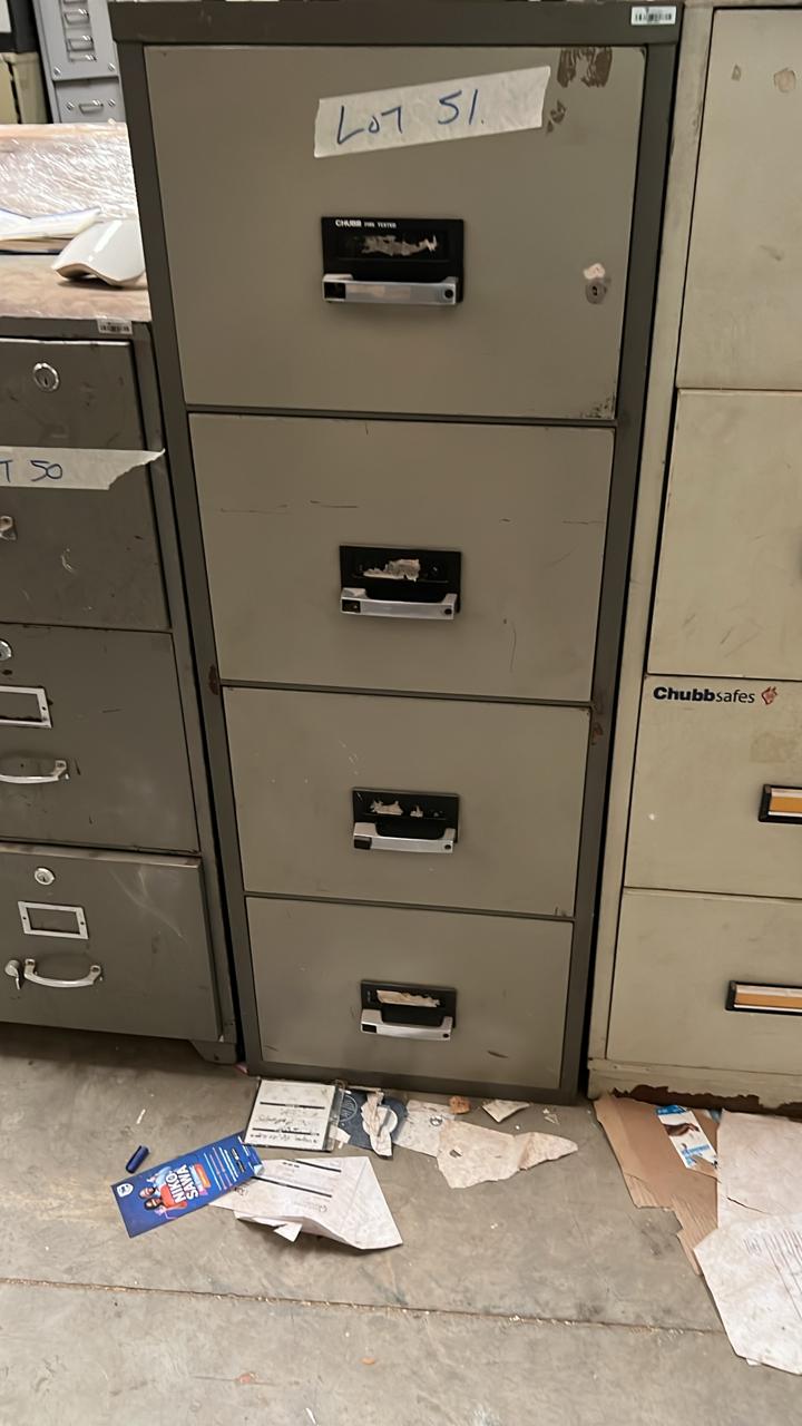 Chubb fire proof safe