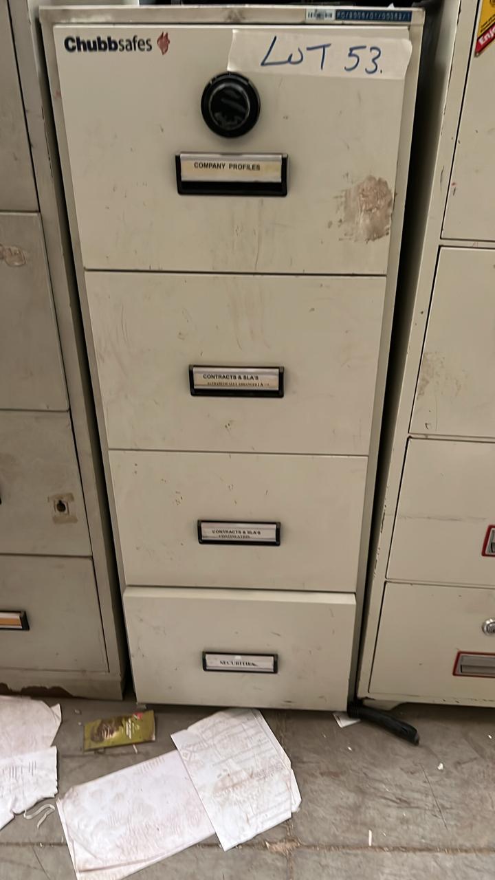 Chubb fire proof safe