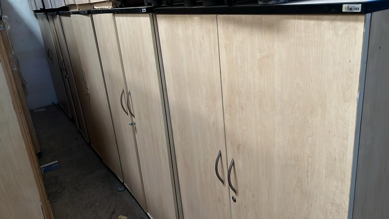 5 2-Drawer wooden cabinets