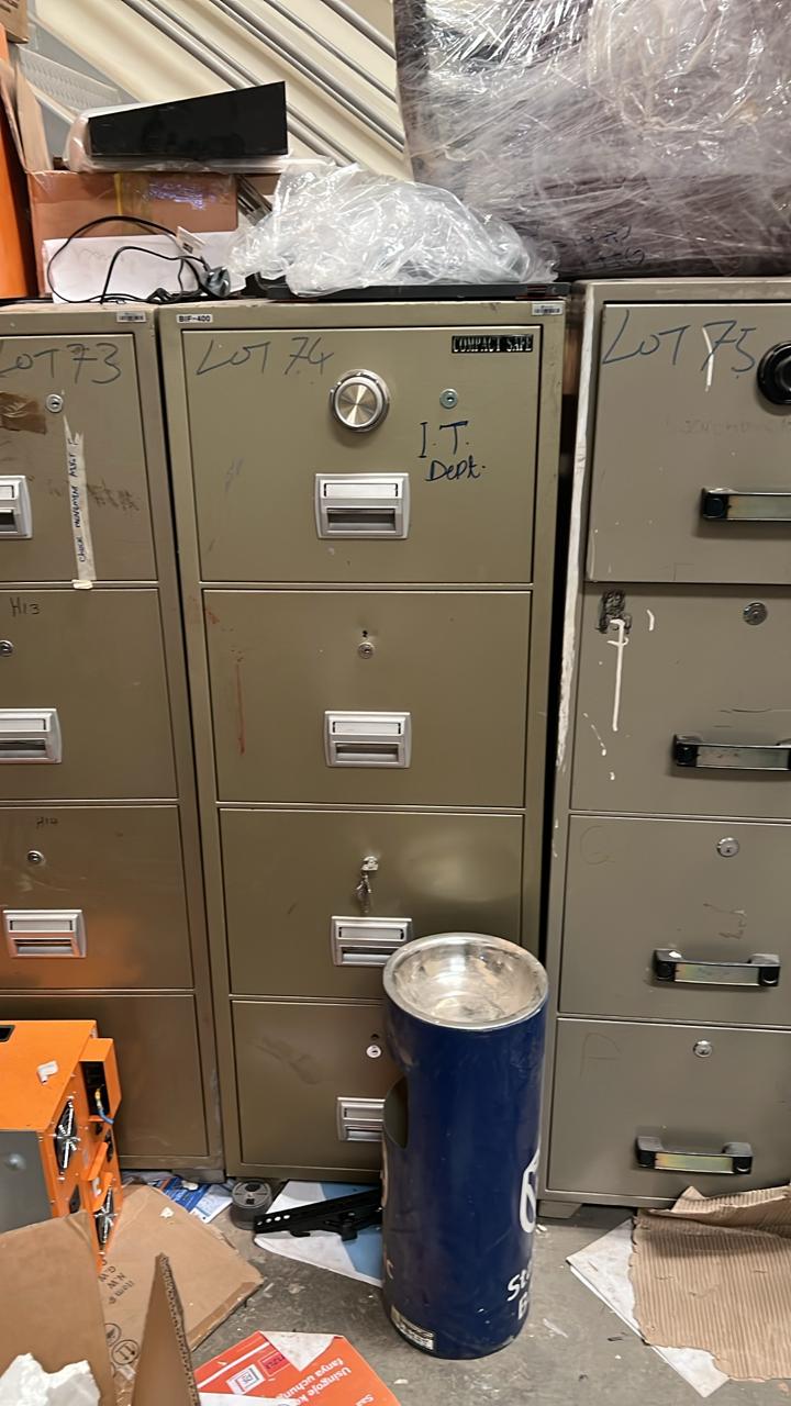 Compact fire proof safe