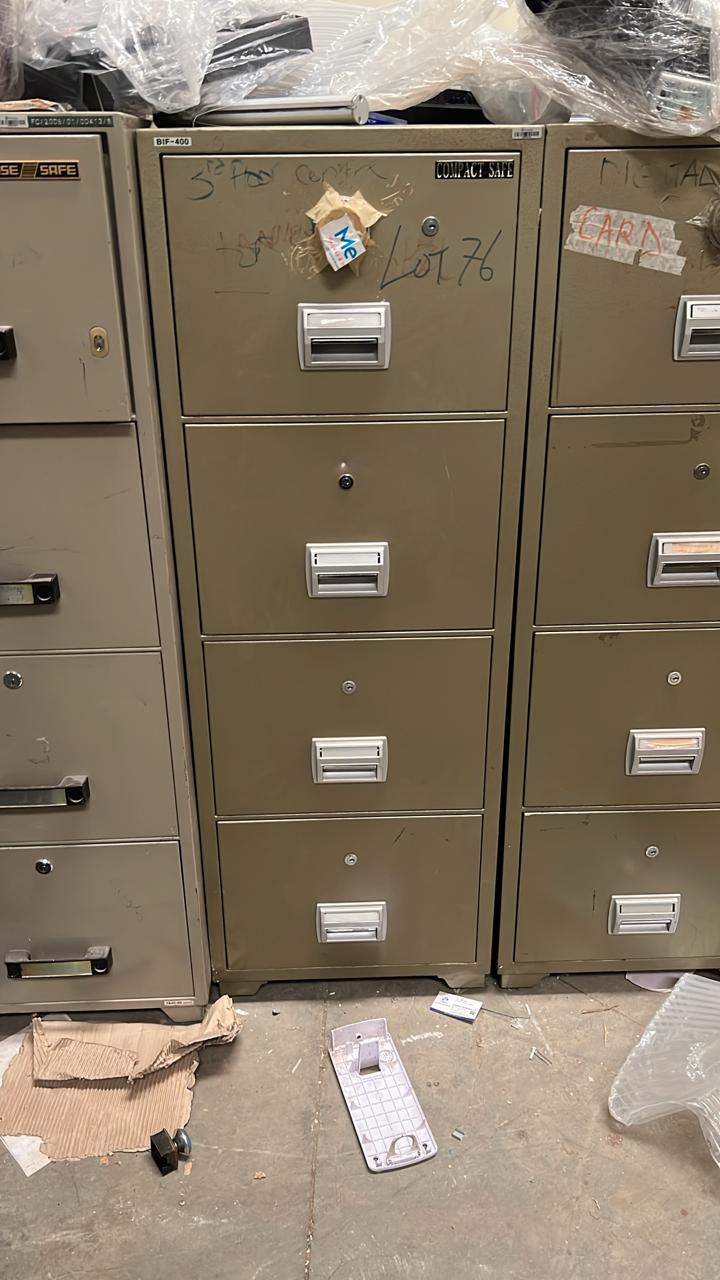 Compact fire proof safe