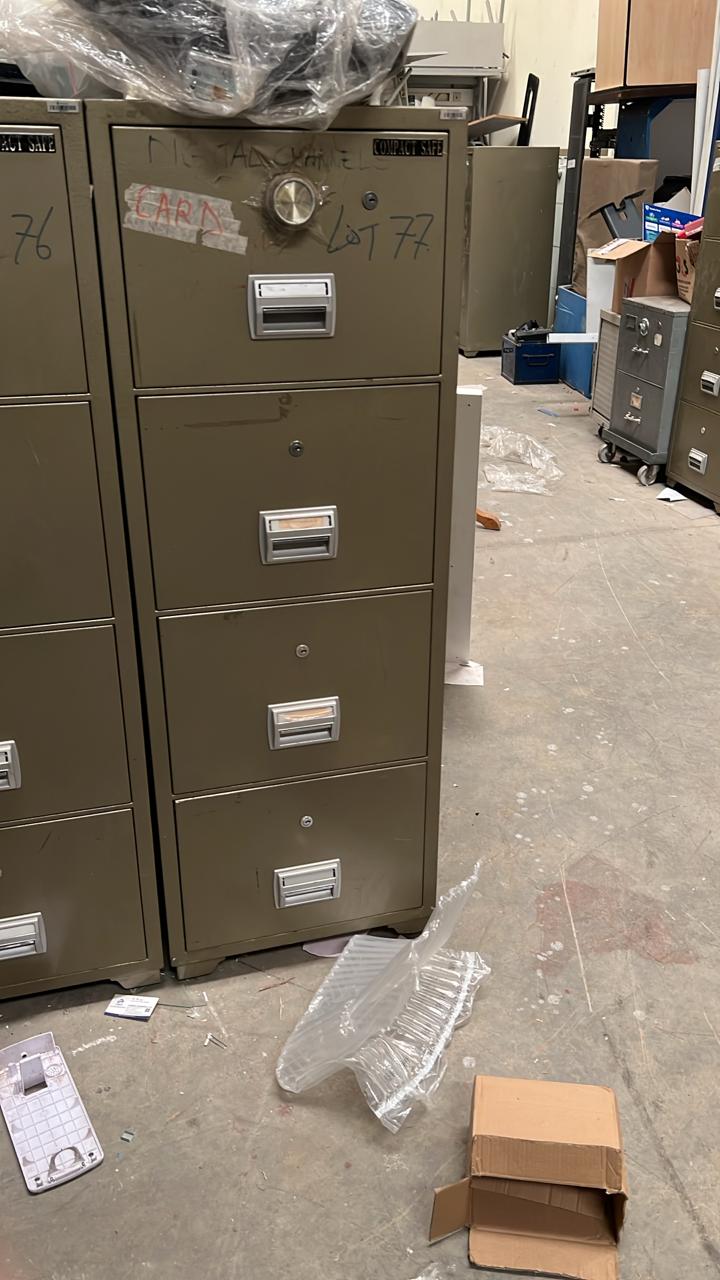 Compact fire proof safe