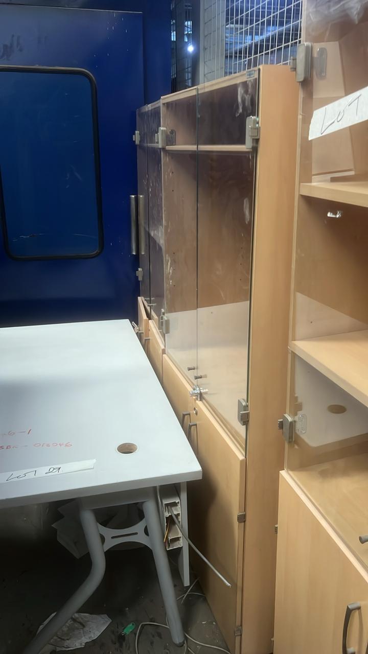 5 Glass sided cabinets