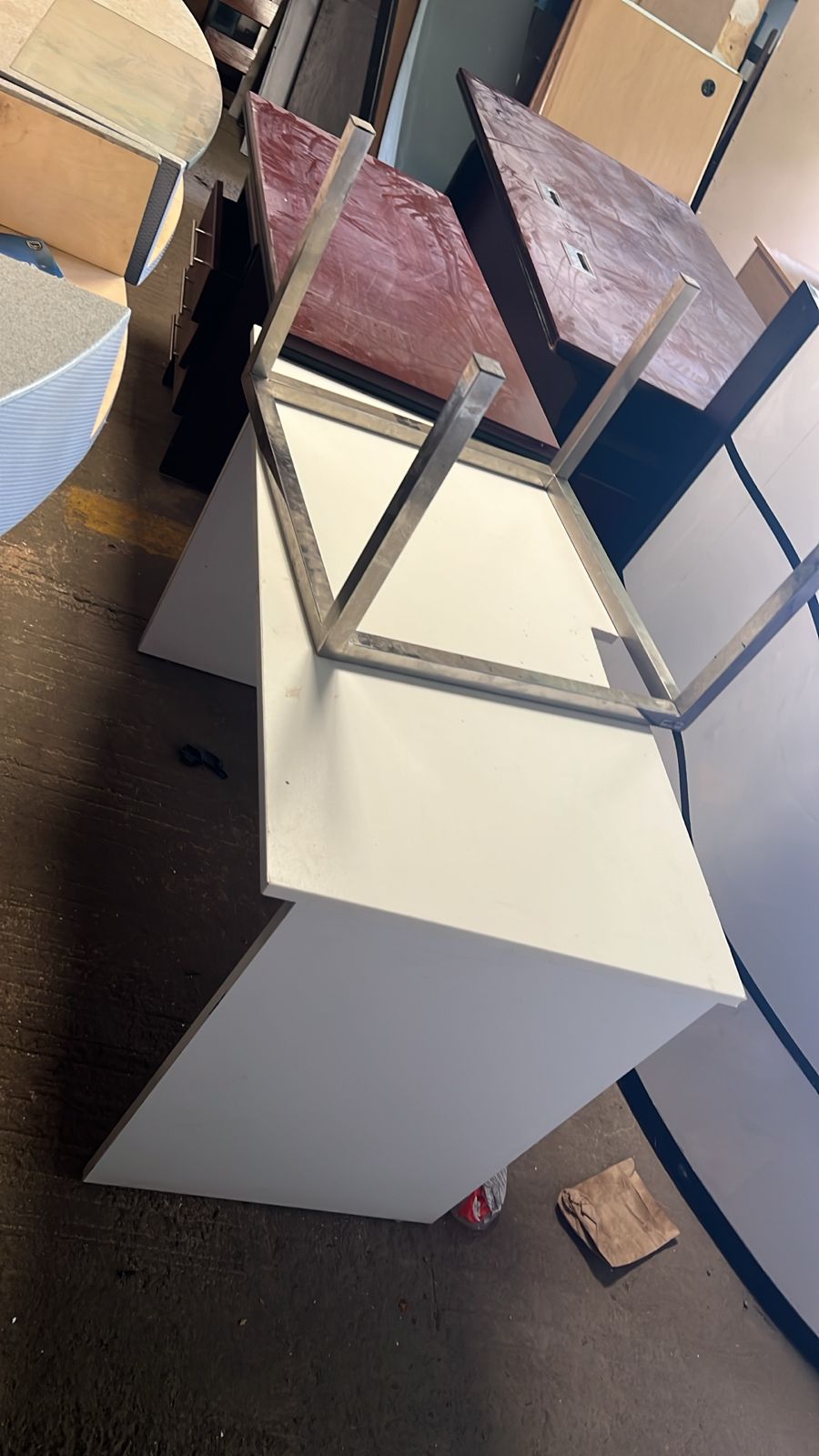 Wooden table  and broken desk