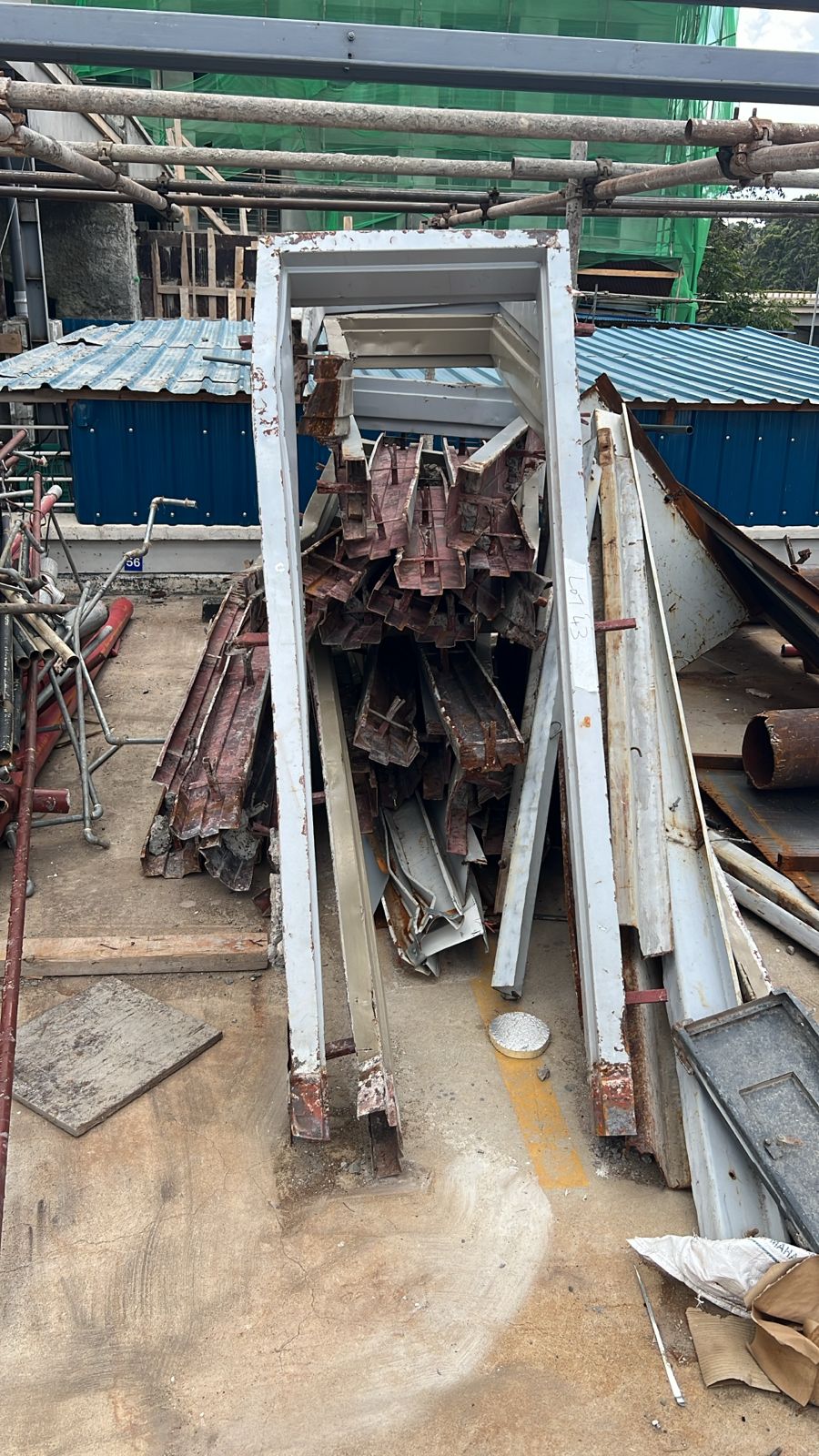 Assorted scrap metal